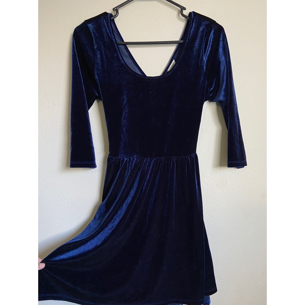 BLUE VELVET DRESS💙